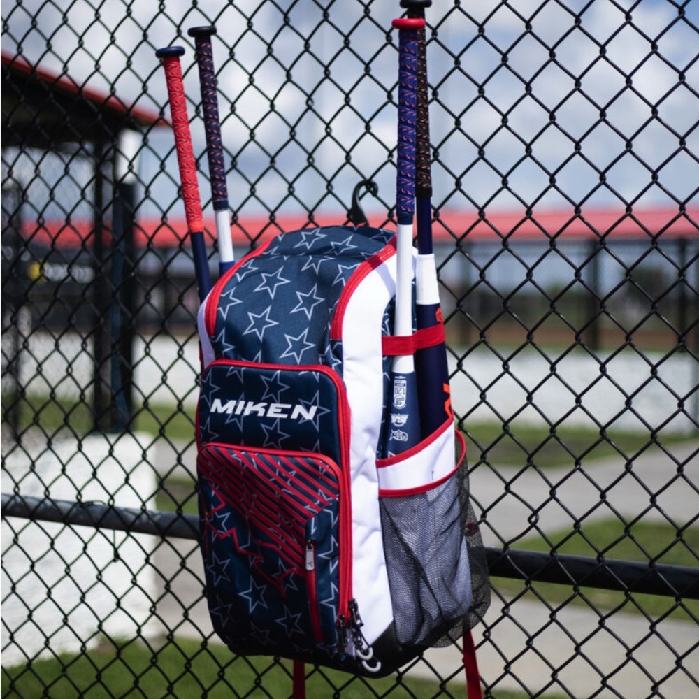 Miken Deluxe Slowpitch Backpack Stars & Stripes